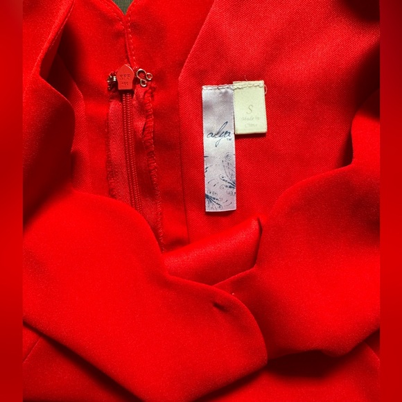 ALYA Red Dress M - Picture 3 of 4